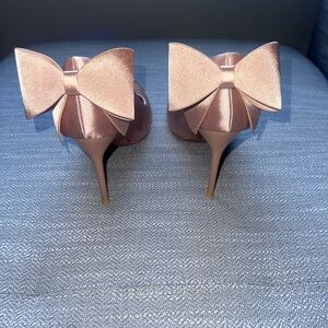 Elegant Satin Bow Heels